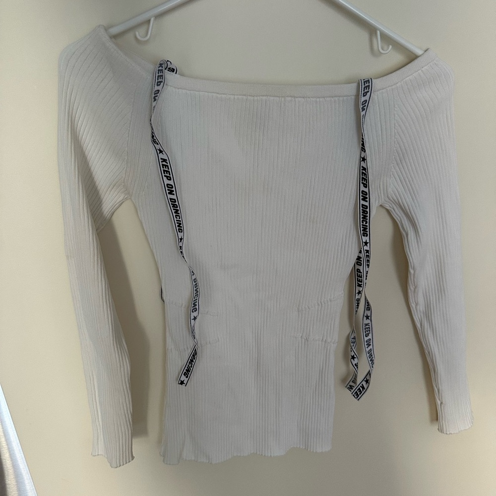 Sandro Keep on Dancing Tie Cold-Shoulder Sweater - Size 1
